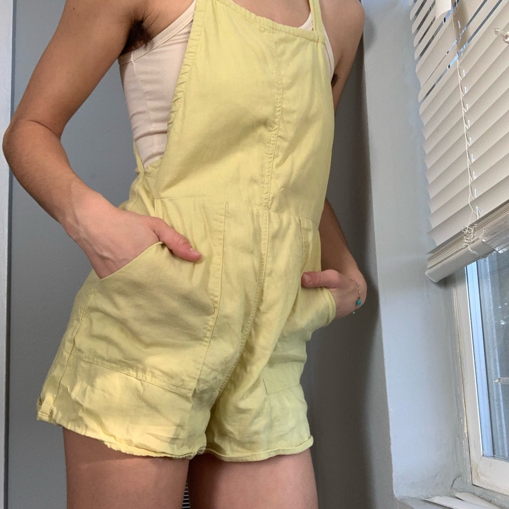 Chartreuse romper size small